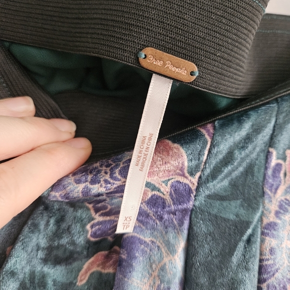 Free People Floral Velvet Skirt - Picture 5 of 7